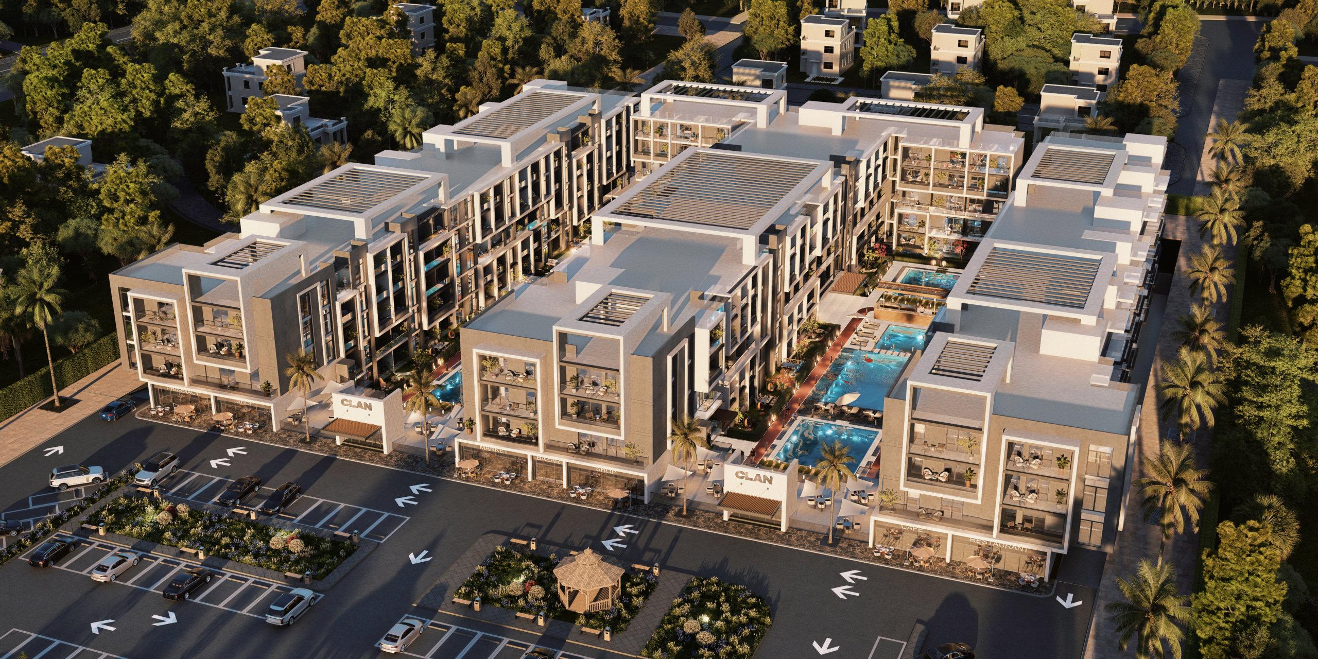 CLAN Residents — Aerial project view