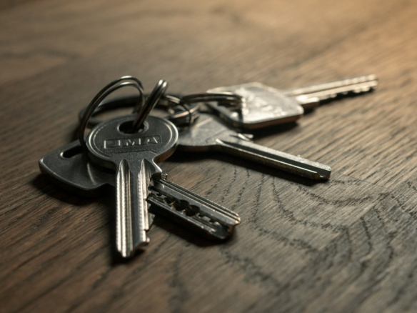 Keys on a table — illustrative photo for managing a property while abroad