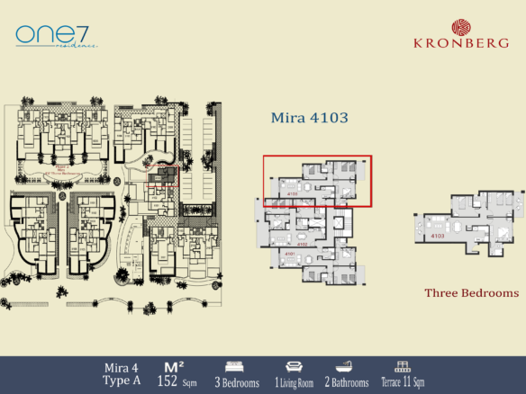 ONE7 unit 4103 floor plan