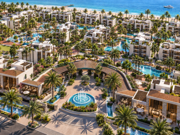 ONE7 Hurghada: Übersicht der Wohnanlage mit Crystal Lagoon für die Besichtigungsplanung