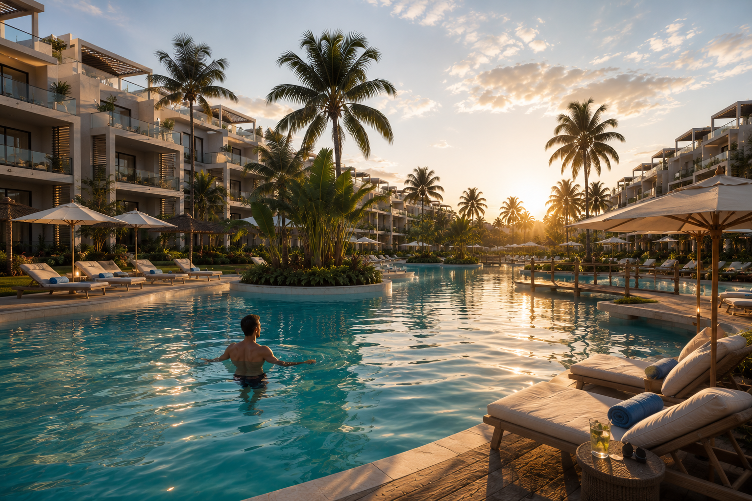 ONE7 Residence resort lagoon lifestyle