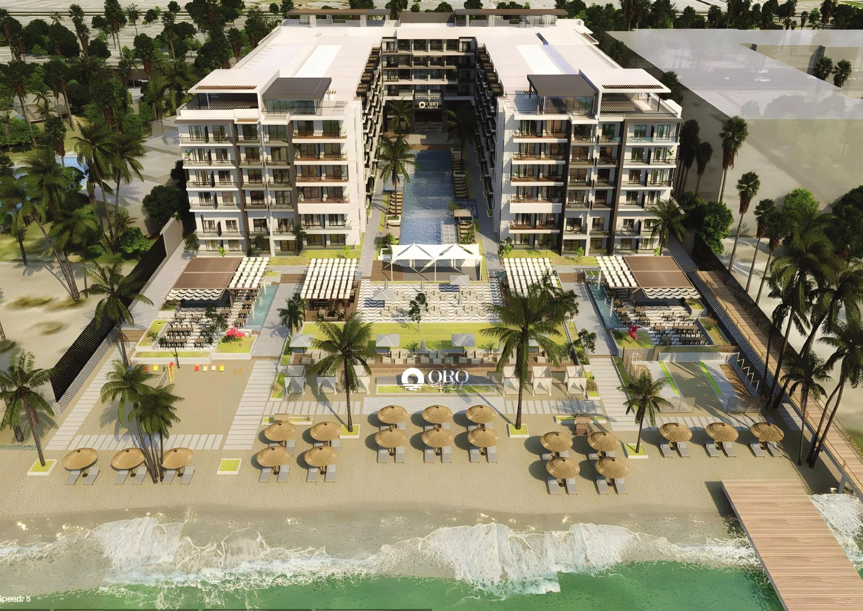 ORO Beach resort — developer visualisation