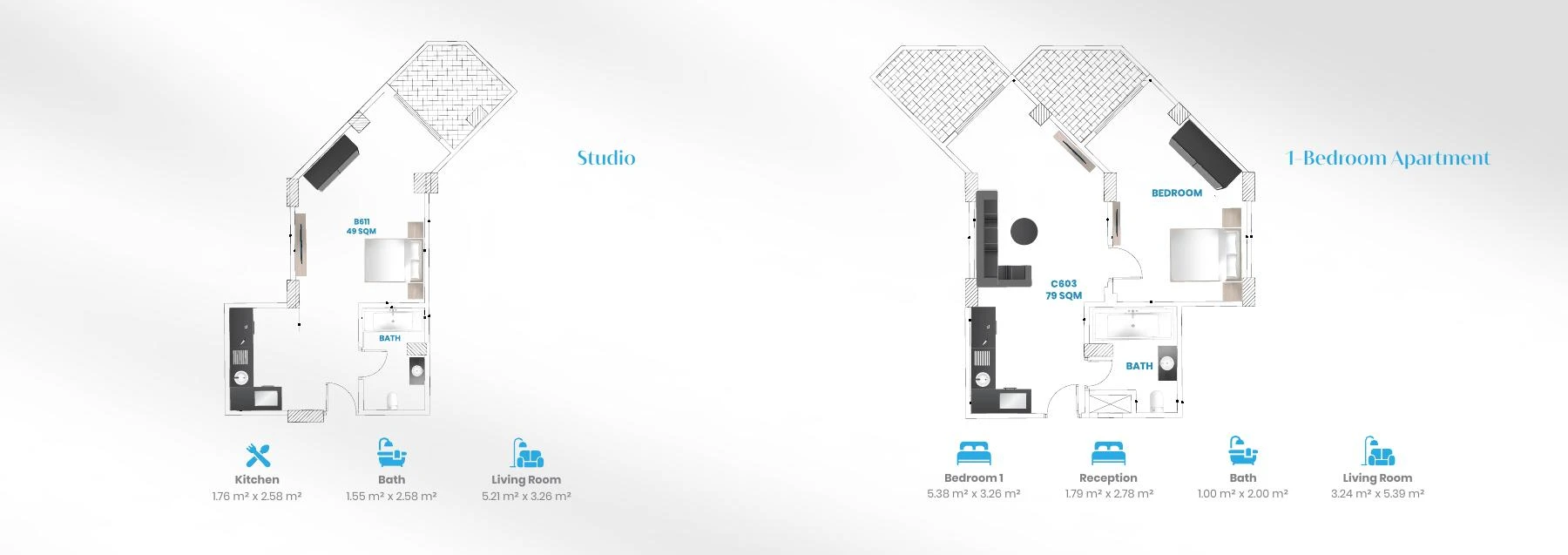 storia-del-mare — Developer unit layout — brochure page 15